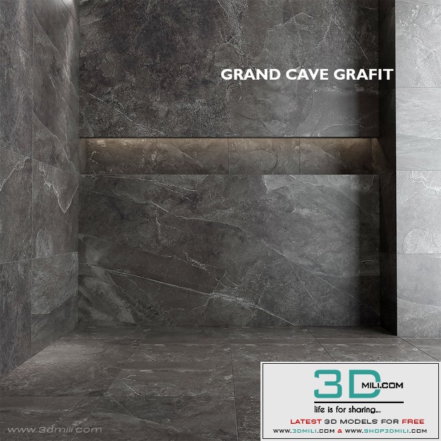 Tubadzin Monolith Grand Cave Graphite