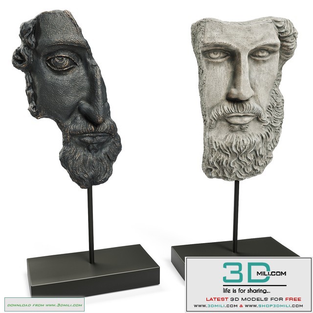 ANCIENT GREEK SCULPTURE POSEIDON and ZEUS