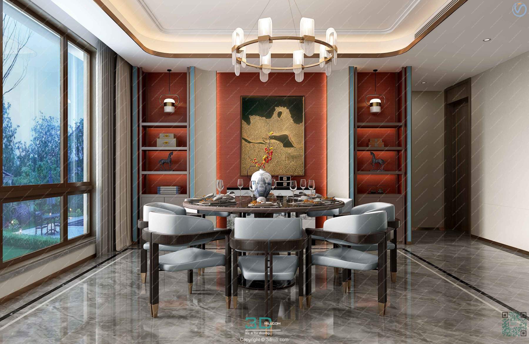 Apartment 105 Southeast Asia Style 3dsmax File Free Download