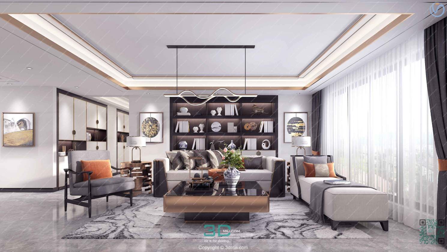 Apartment 106 Southeast Asia Style 3dsmax File Free Download