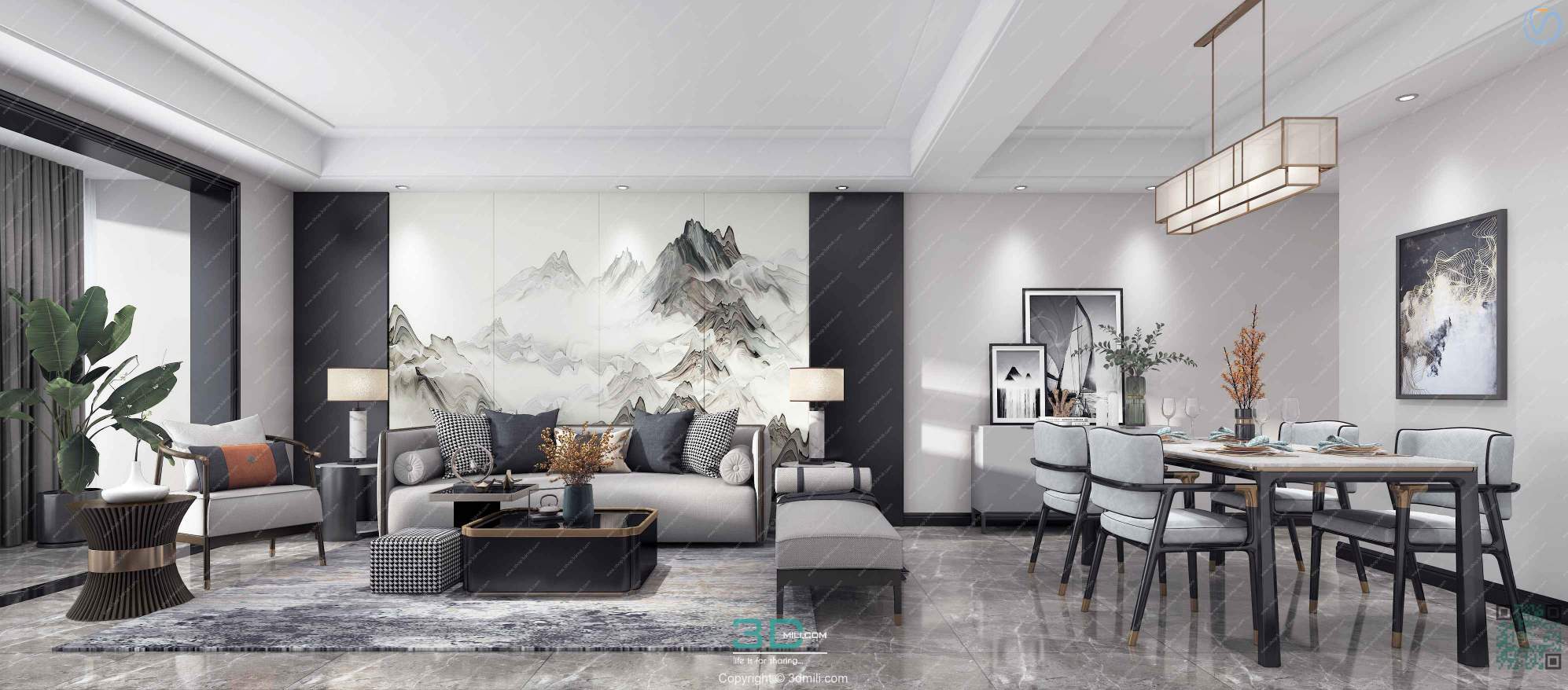Apartment 107 Southeast Asia Style 3dsmax File Free Download