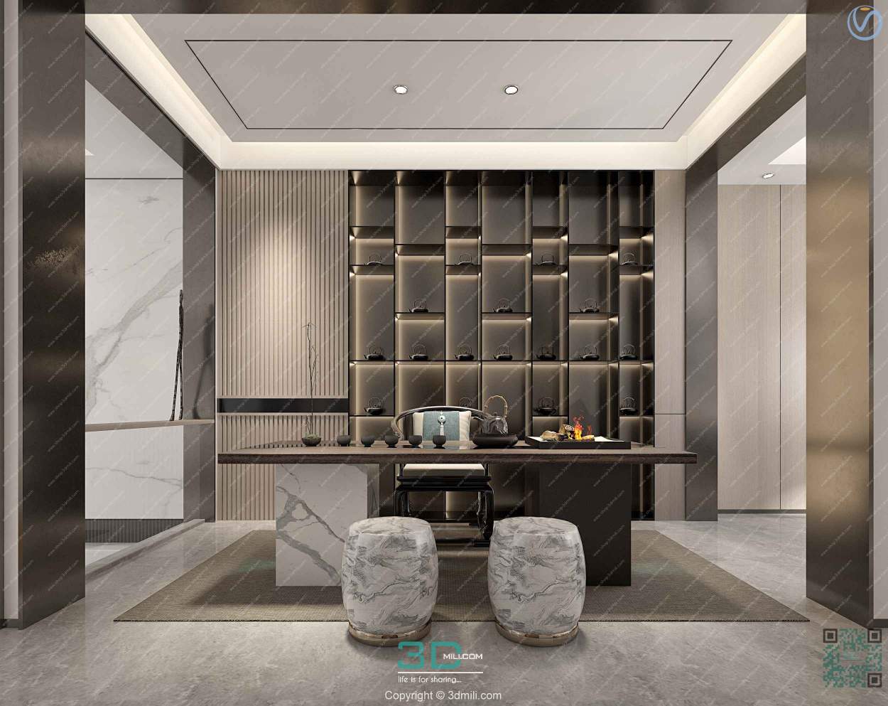 Apartment 120 Southeast Asia Style 3dsmax File Free Download