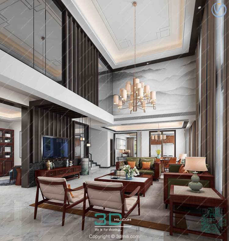 Apartment 31 Southeast Asia Style 3dsmax File Free Download 01
