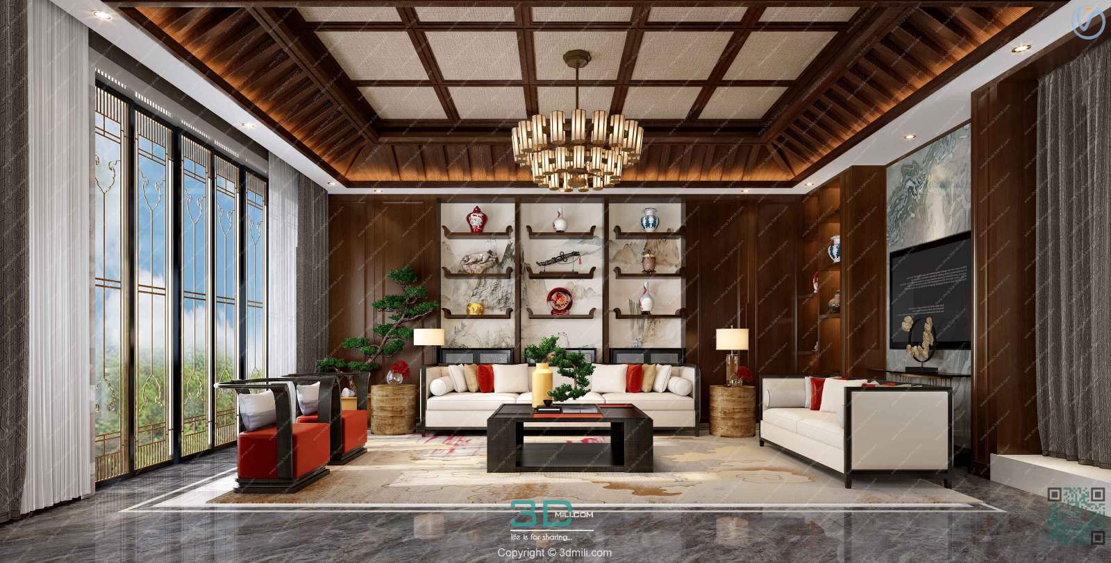 Apartment 33 Southeast Asia Style 3dsmax File Free Download 01