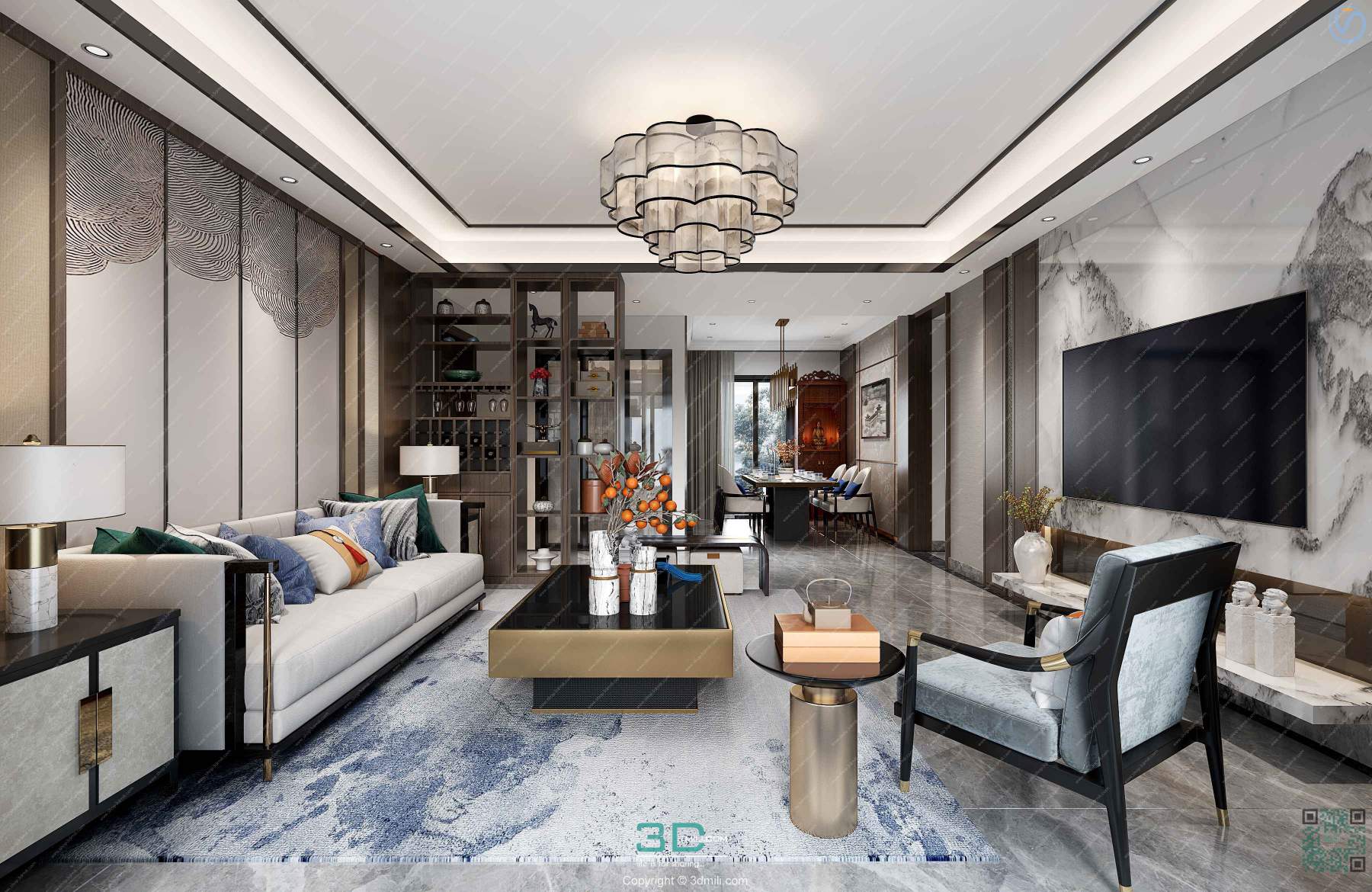 Apartment 35 Southeast Asia Style 3dsmax File Free Download 02