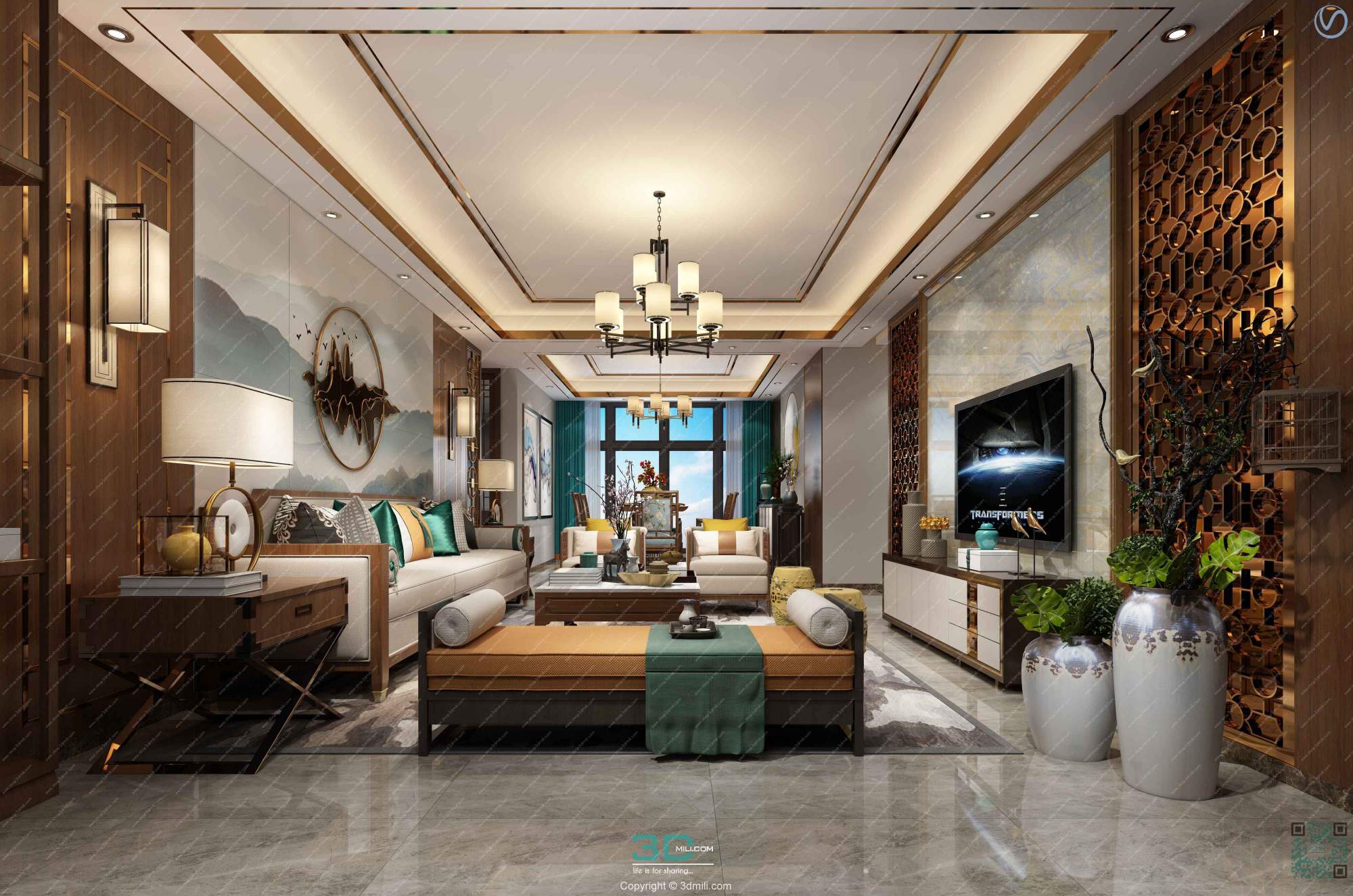 Apartment 37 Southeast Asia Style 3dsmax File Free Download