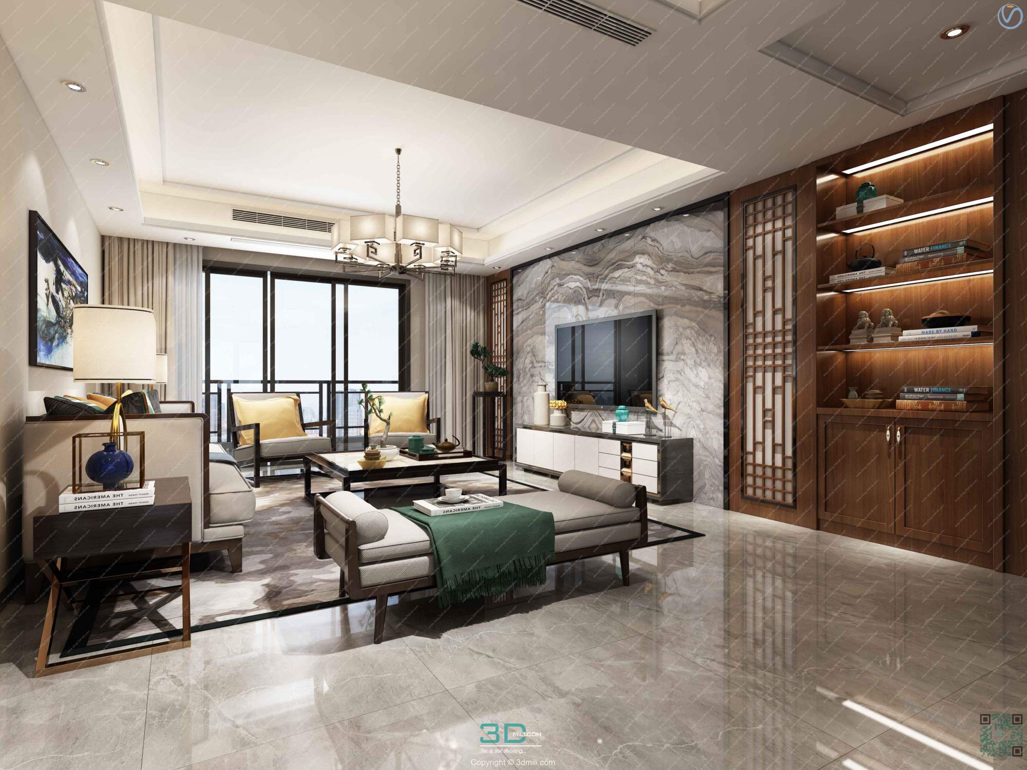 Apartment 44 Southeast Asia Style 3dsmax File Free Download