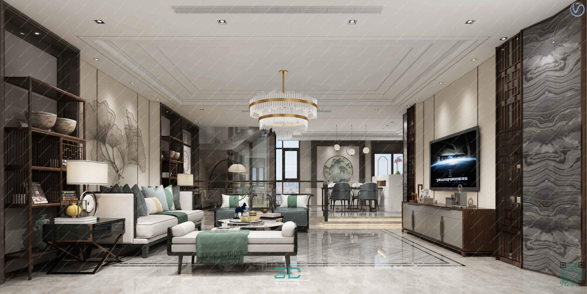 Apartment 47 Southeast Asia Style 3dsmax File Free Download