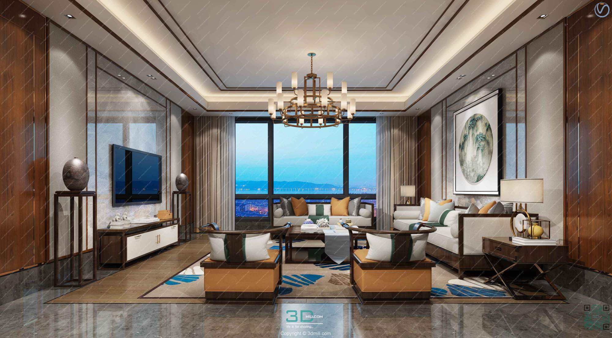 Apartment 48 Southeast Asia Style 3dsmax File Free Download