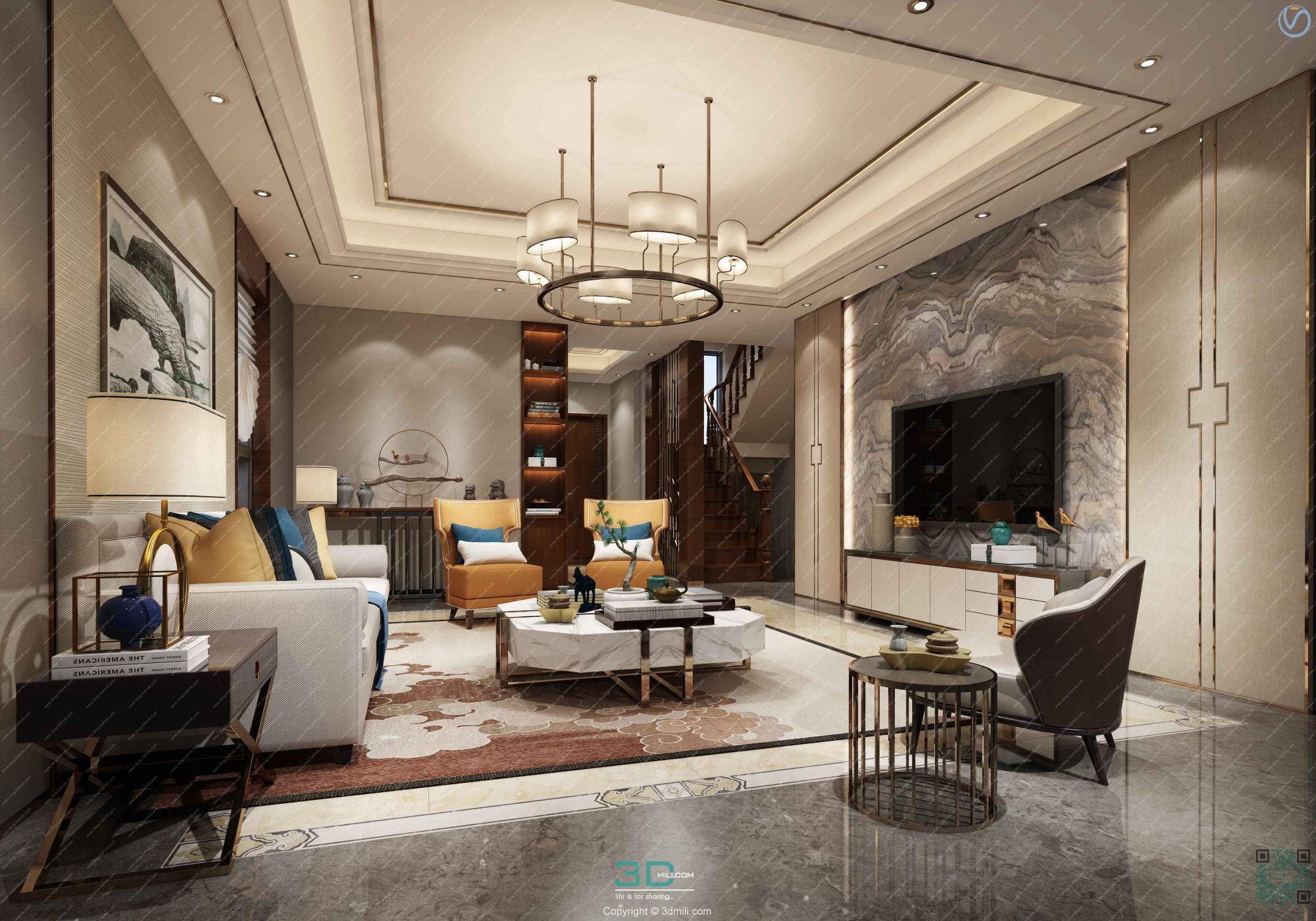 Apartment 51 Southeast Asia Style 3dsmax File Free Download