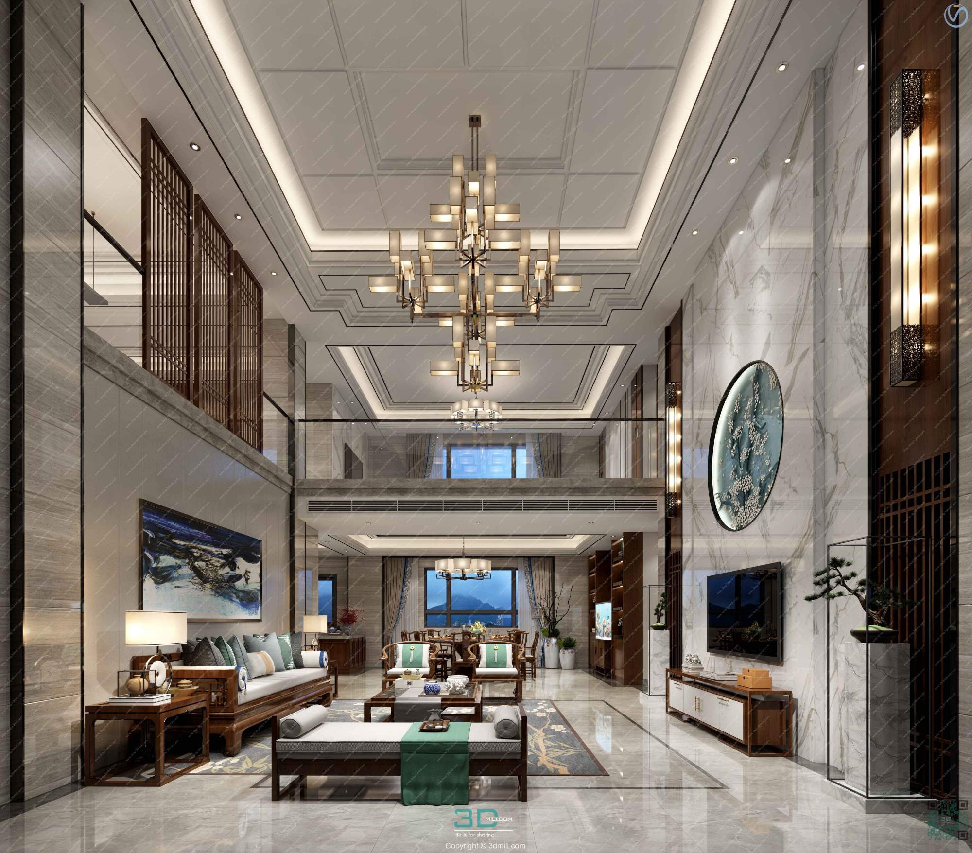 Apartment 53 Southeast Asia Style 3dsmax File Free Download