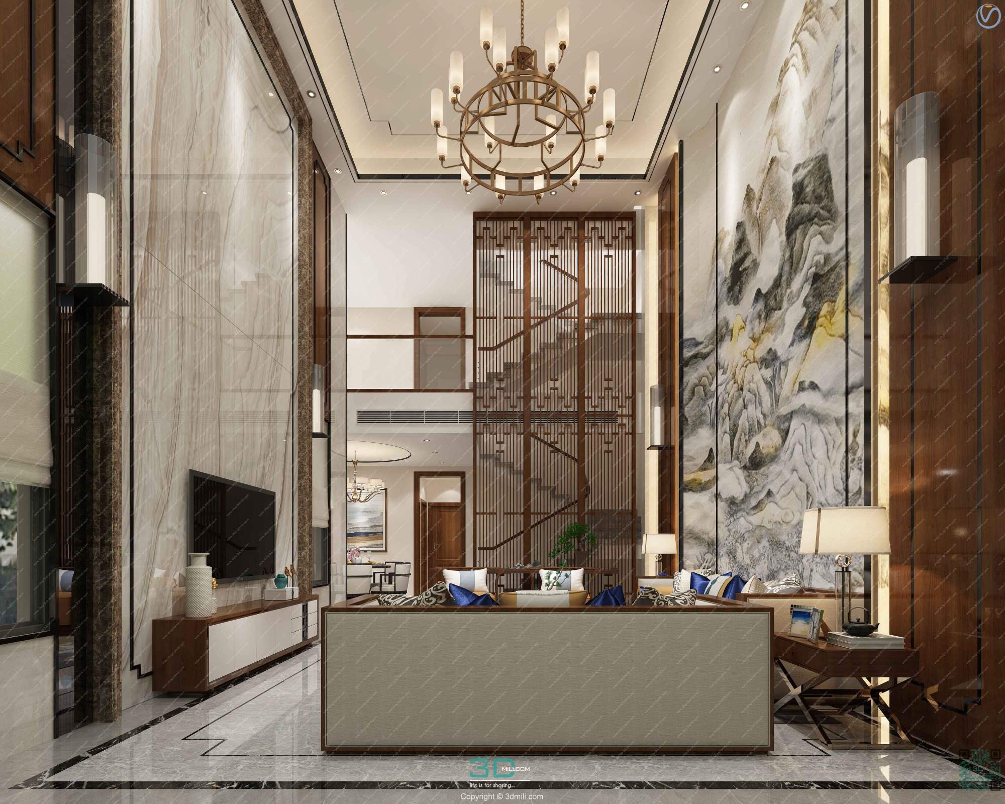 Apartment 57 Southeast Asia Style 3dsmax File Free Download