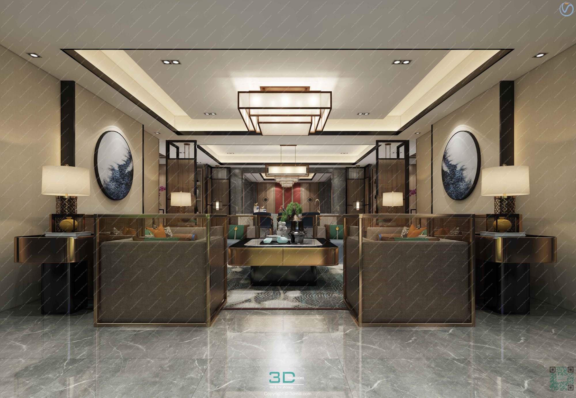 Apartment 61 Southeast Asia Style 3dsmax File Free Download