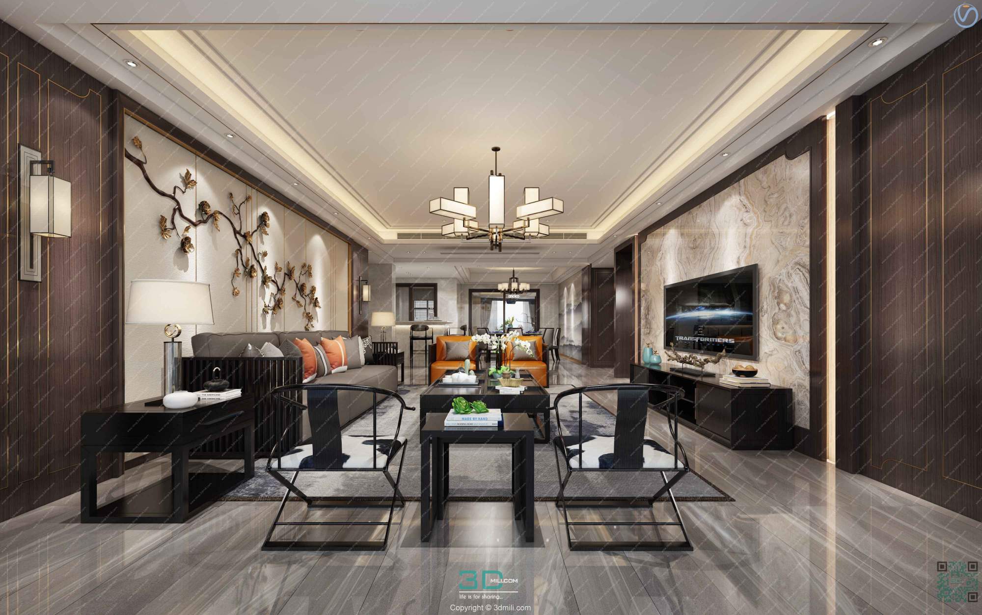 Apartment 62 Southeast Asia Style 3dsmax File Free Download