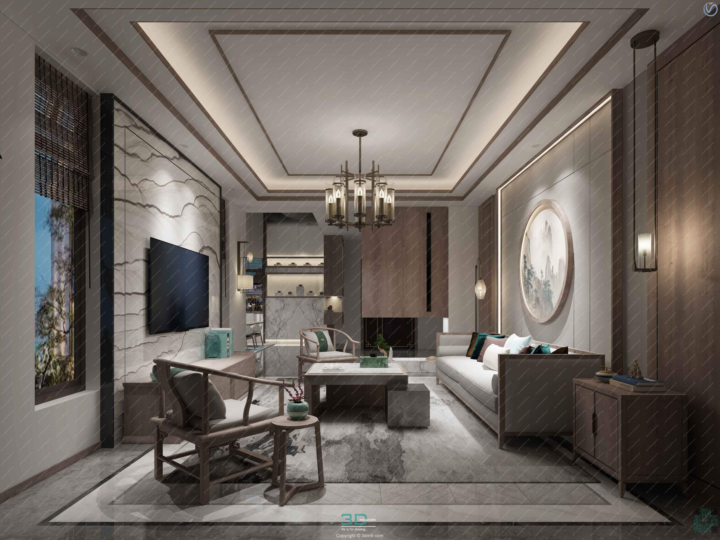 Apartment 72 Southeast Asia Style 3dsmax File Free Download