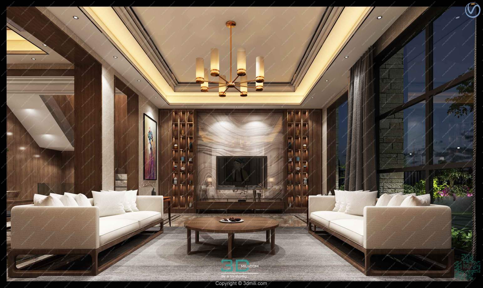 Apartment 79 Southeast Asia Style 3dsmax File Free Download