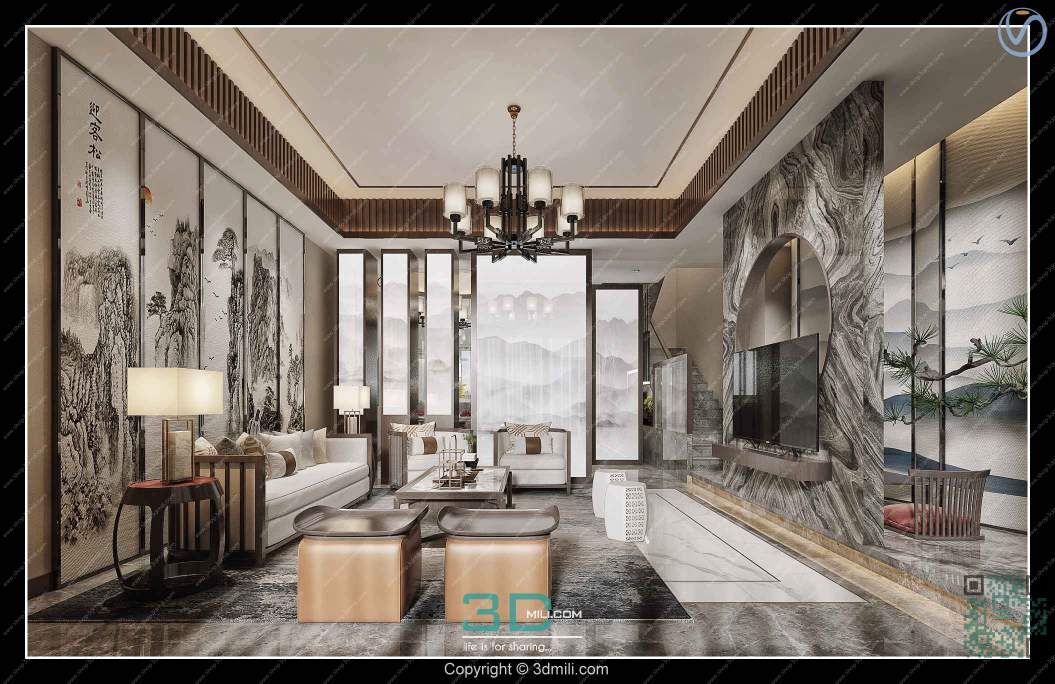 Apartment 84 Southeast Asia Style 3dsmax File Free Download