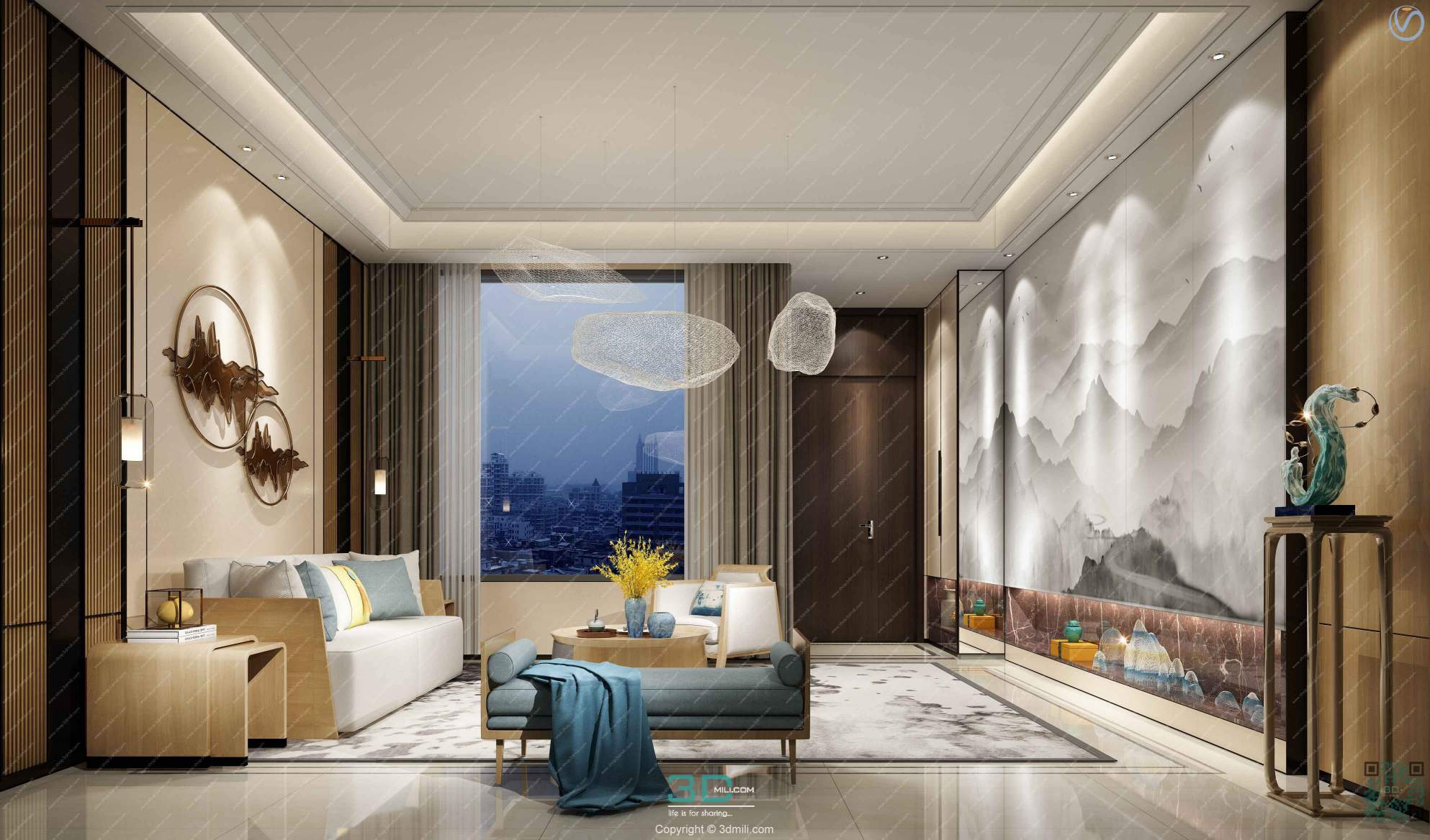 Apartment 86 Southeast Asia Style 3dsmax File Free Download