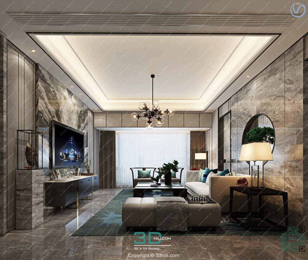Apartment 93 Southeast Asia Style 3dsmax File Free Download