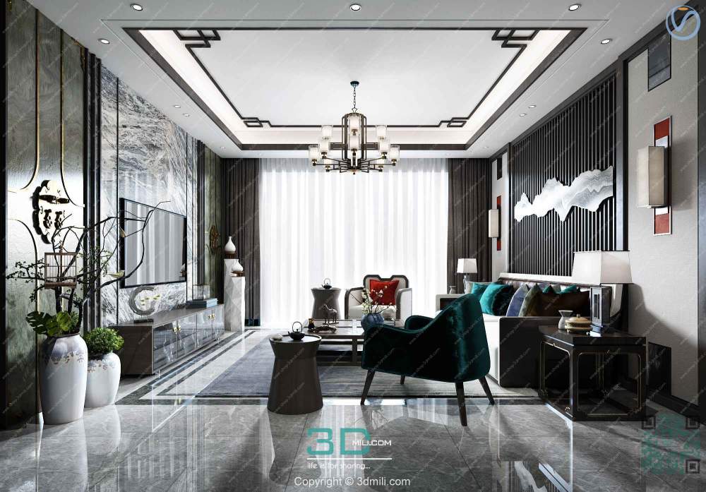 Apartment 94 Southeast Asia Style 3dsmax File Free Download