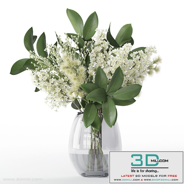 Bouquet of flowers in a vase 58
