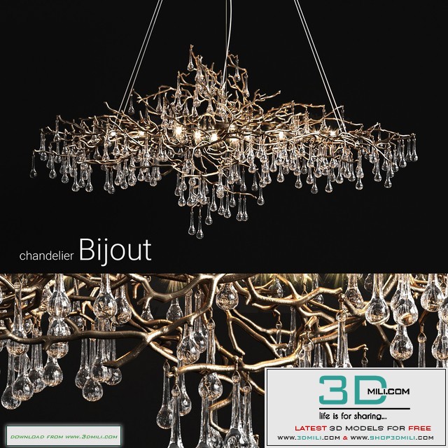 Chandelier serip bijout