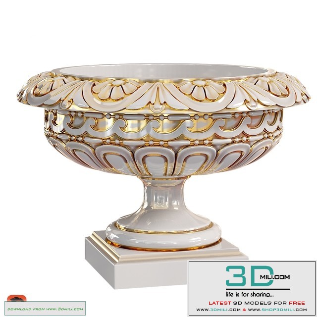 Classic vase 04. Longwood Rosette Urn