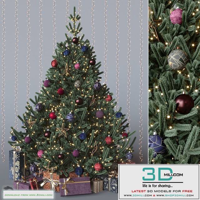 Dark cristmas tree