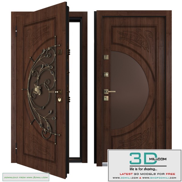 Entrance metal door of the Tower 10 (Your Frame)