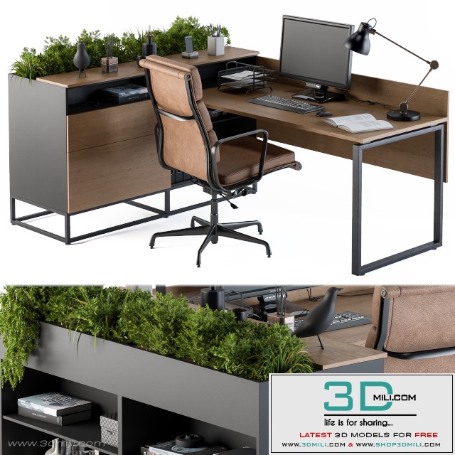 Office Desk L Set