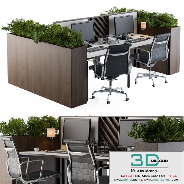 Office Furniture Flower Box 04