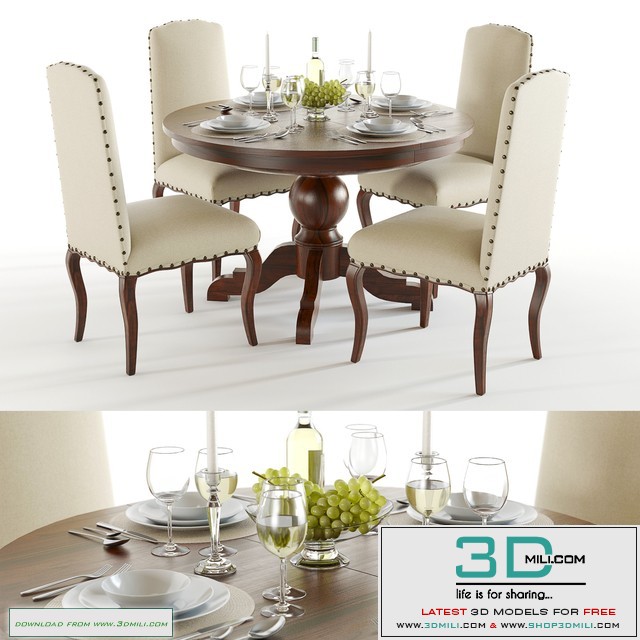 Pottery Barn Sumner and Calais table set
