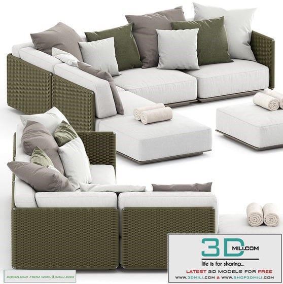 EDDY OUTDOOR SOFA 2 by FLEXFORM