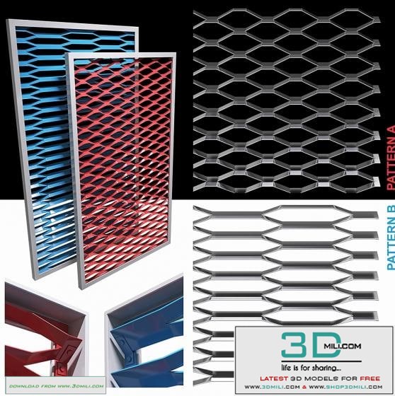 Expanded metal stainless (2 variety)