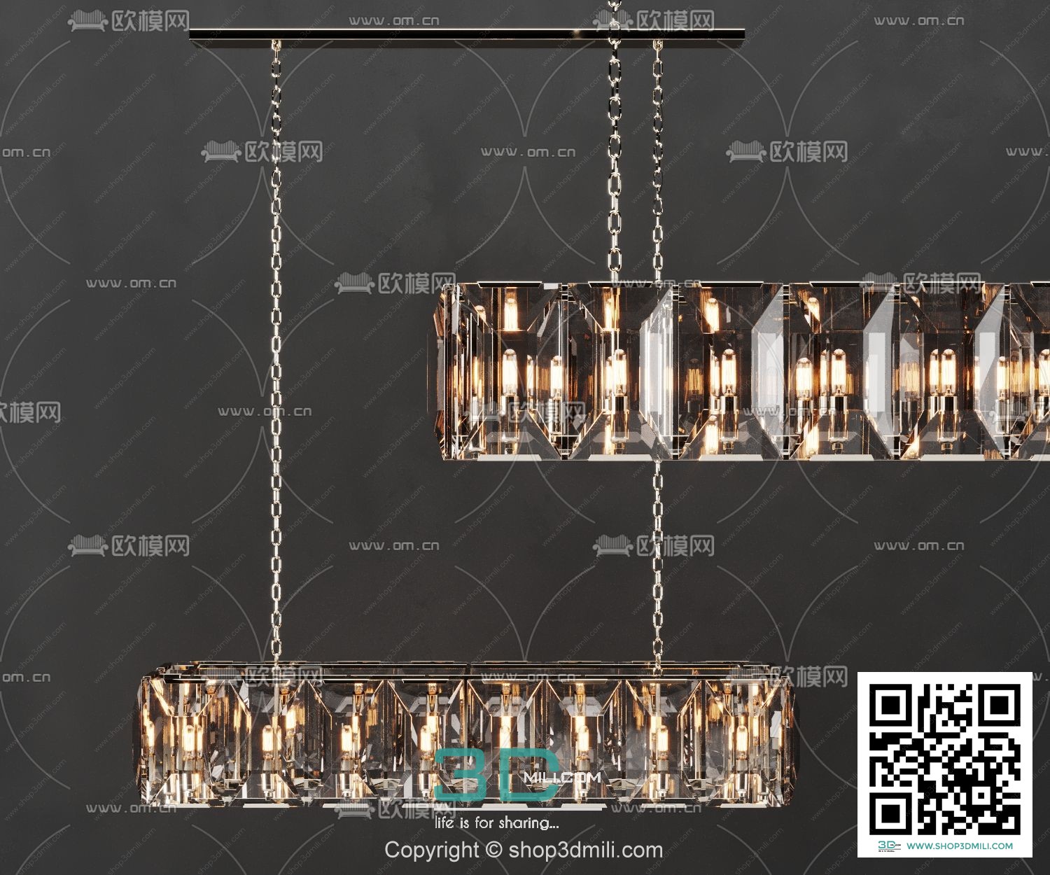 Chandelier 3dsmax Model 10 Free Download