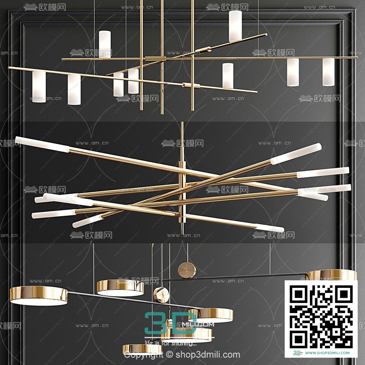 Chandelier 3dsmax Model 14 Free Download