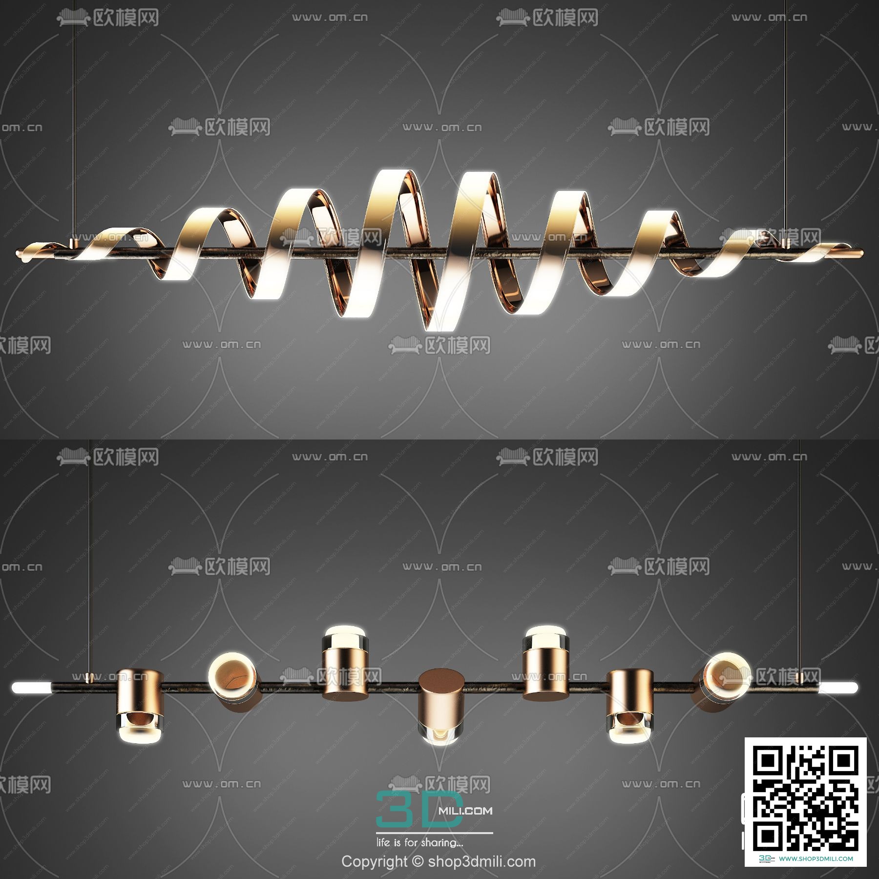 Chandelier 3dsmax Model 26 Free Download