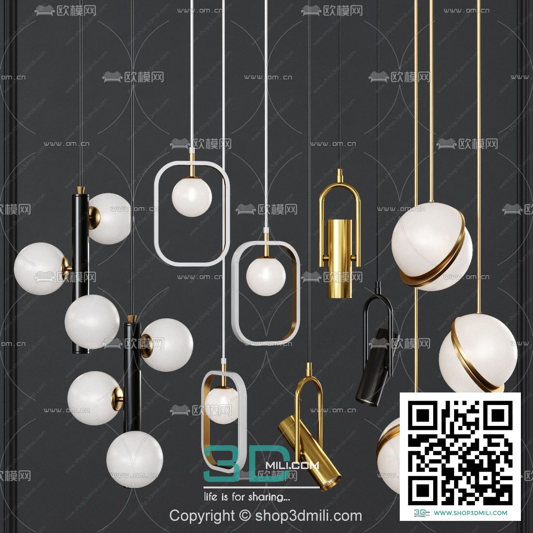 Chandelier 3dsmax Model 27 Free Download