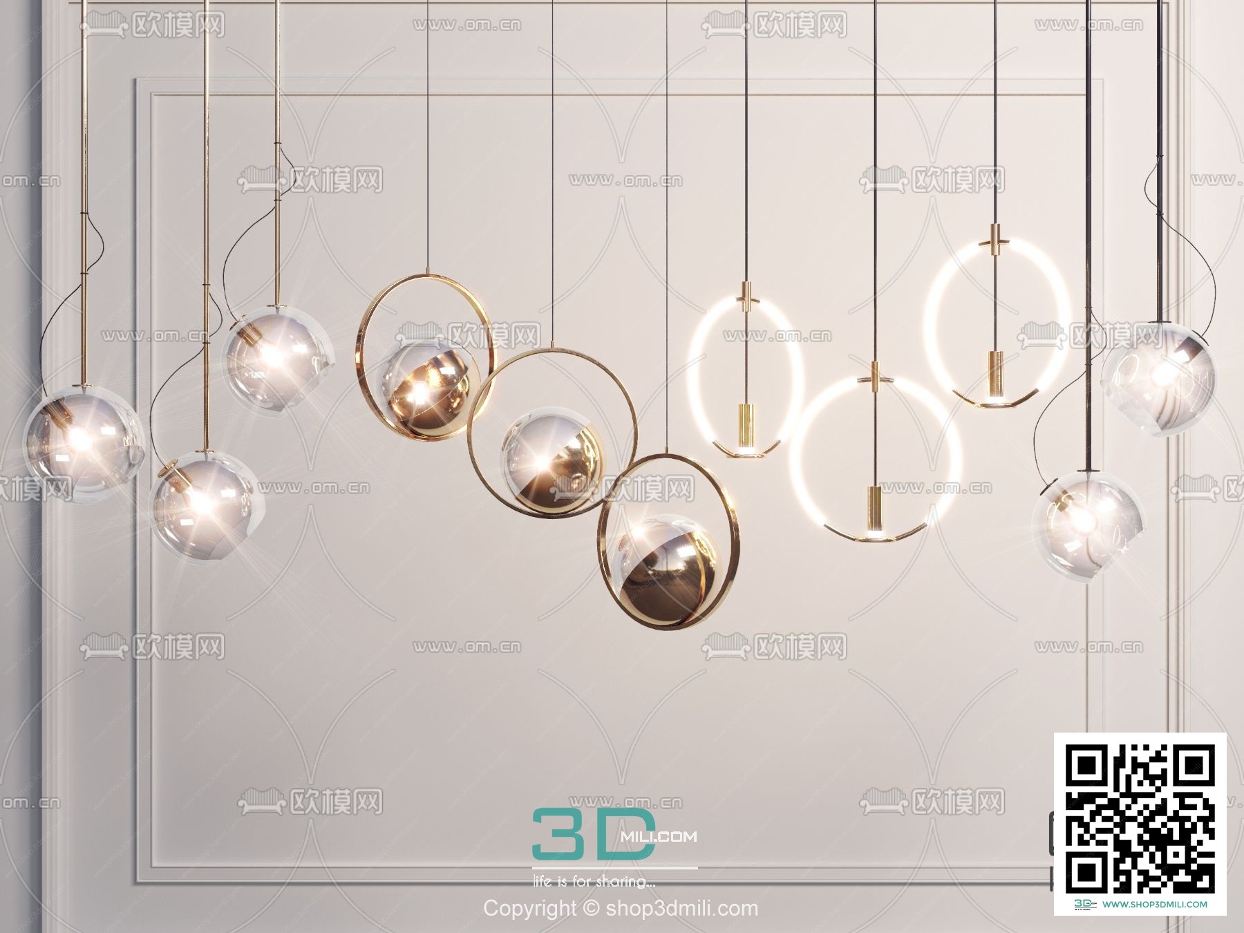 Chandelier 3dsmax Model 31 Free Download