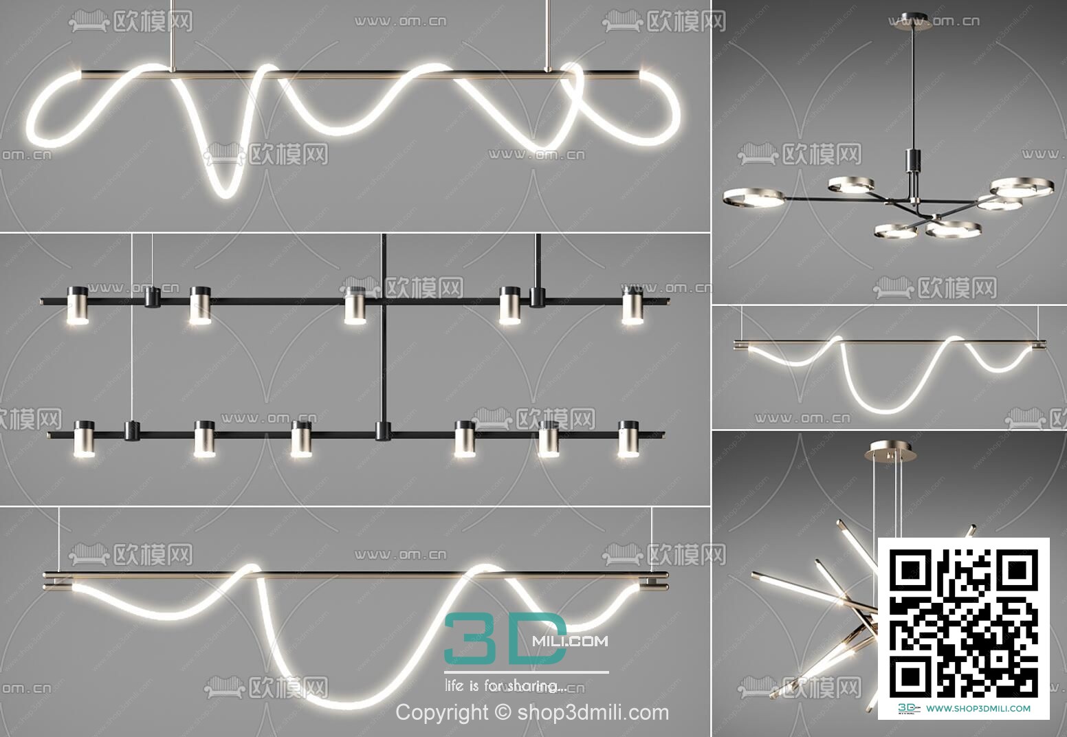 Chandelier 3dsmax Model 41 Free Download