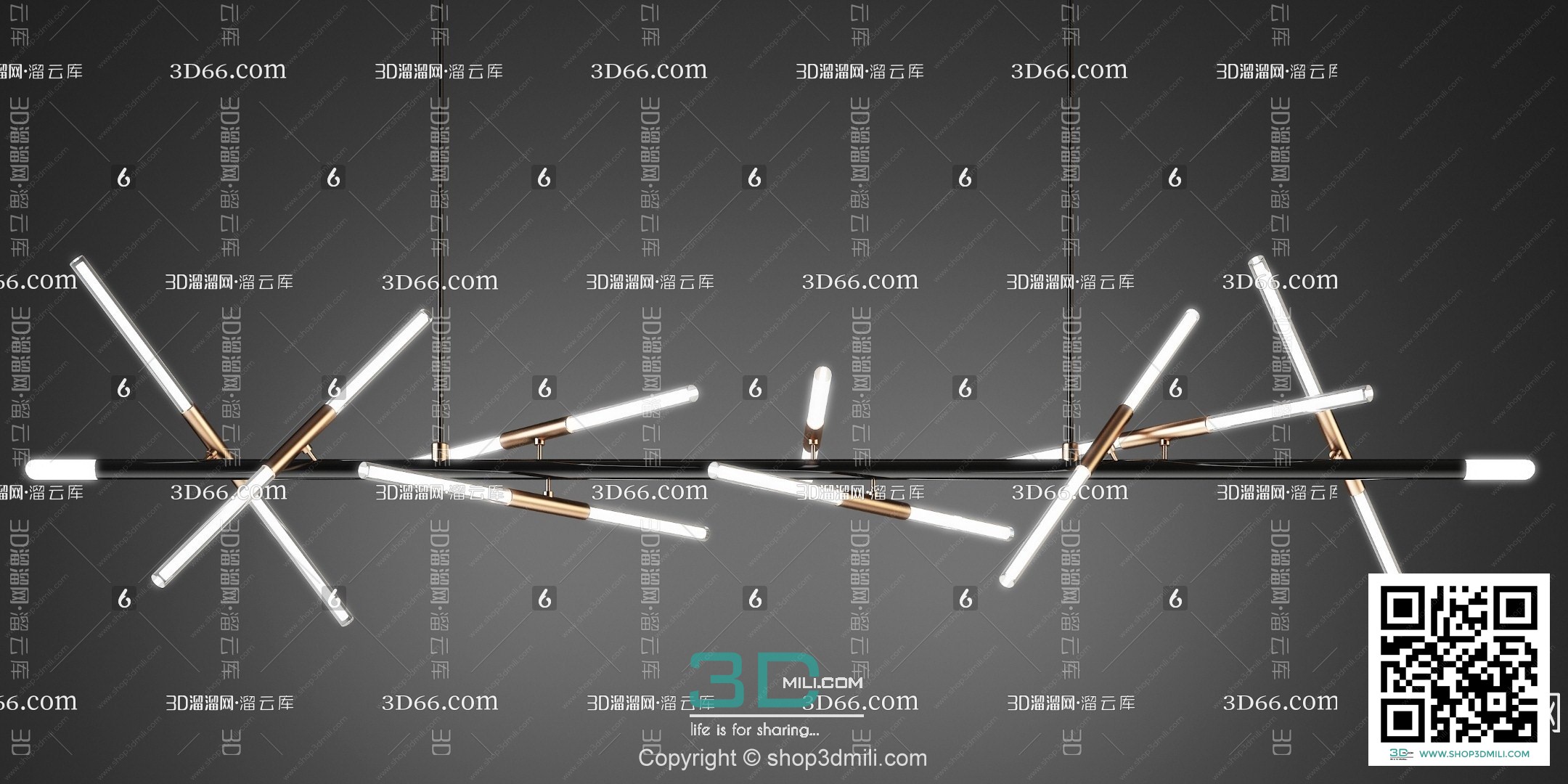 Chandelier 3dsmax Model 43 Free Download