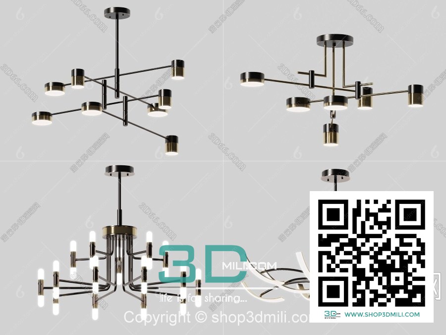 Chandelier 3dsmax Model 45 Free Download