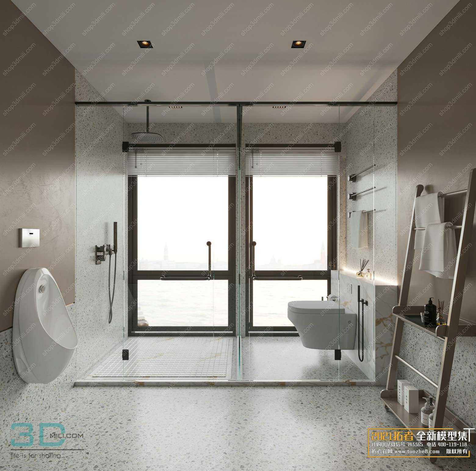 Bathroom Scene 07 3dsmax File Free Download
