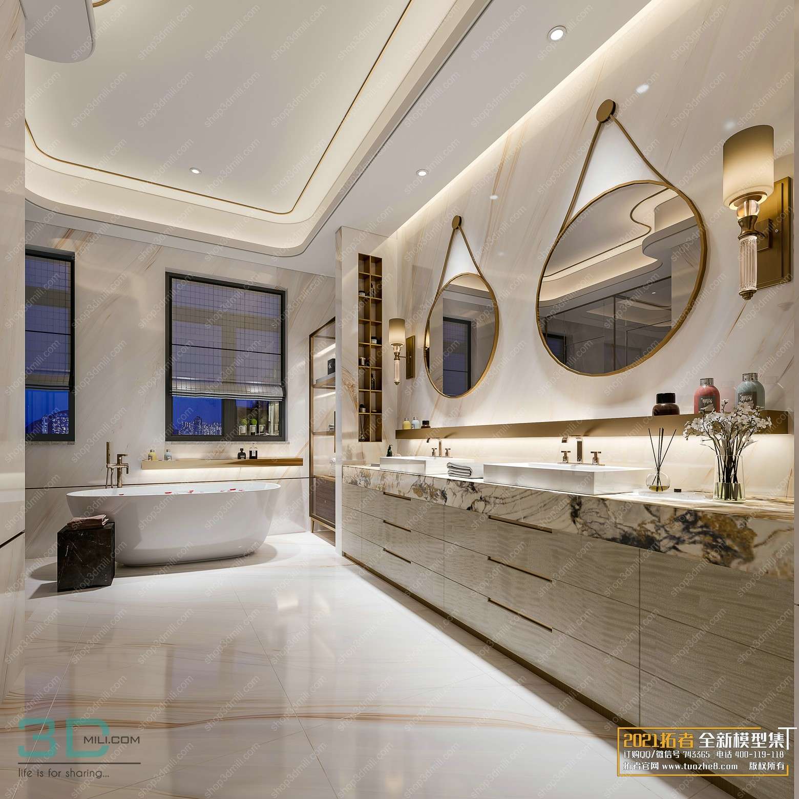 Bathroom Scene 25 3dsmax File Free Download