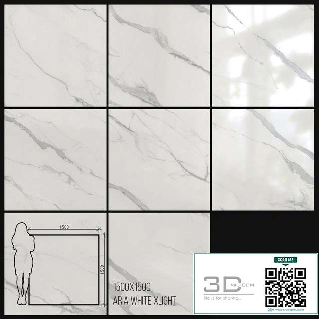 Ceramic Tile Urbatek Porcelanosa Xlight Aria White 1500×1500