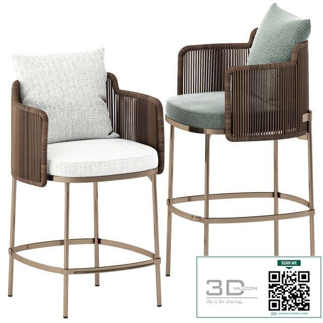 TAPE CORD OUTDOOR bar chair by Minotti