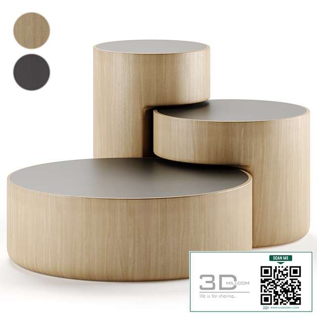 Levels Set of 3 Nesting Tables by Dan Yeffet & Lucie Koldova