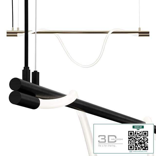 Pendant Light Model Spritzer in Brass