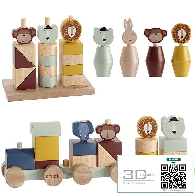 TRIXIE Wooden Animal Toy for Kids 01
