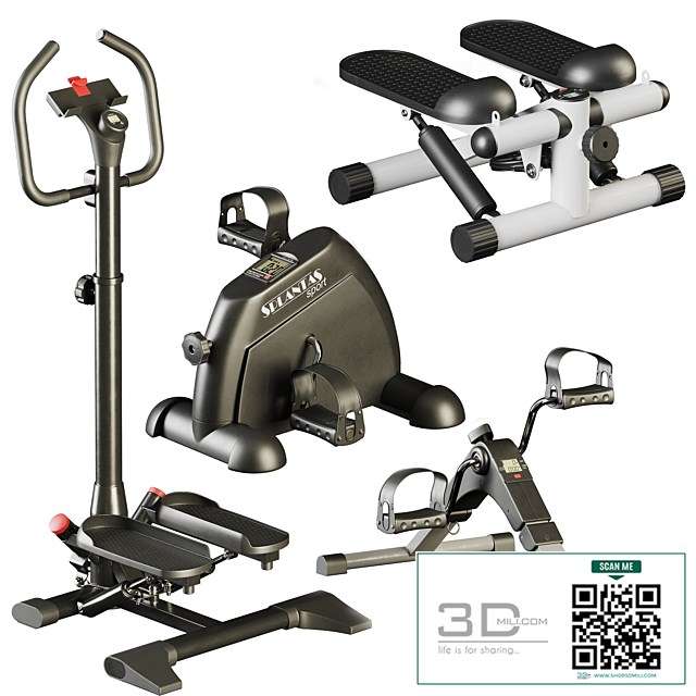 Set of home steppers for feet and hands